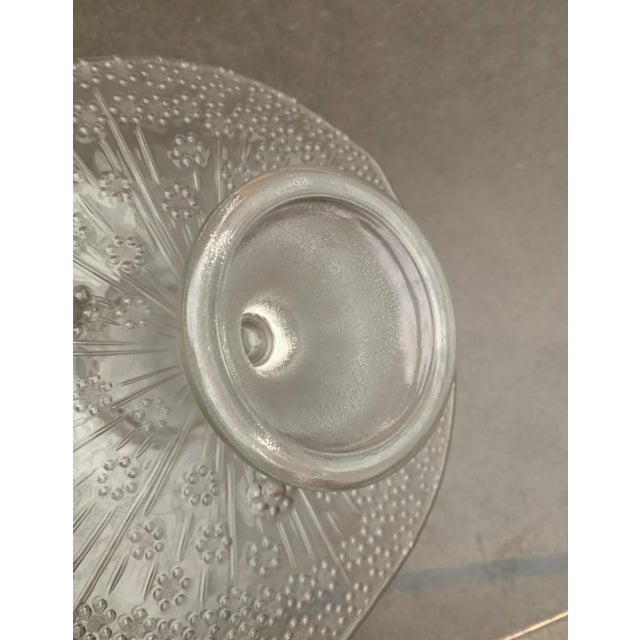 Vintage Scandinavian Glass Cake Plate Stand For Sale - Image 14 of 18
