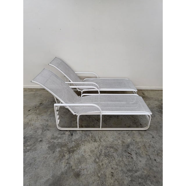 1980s Brown Jordan Quantum Chaise Lounge Patio Chairs by Richard