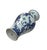 Vintage Chinese Blue White Fruits Flowers Graphic Porcelain Art Vase For Sale - Image 9 of 13