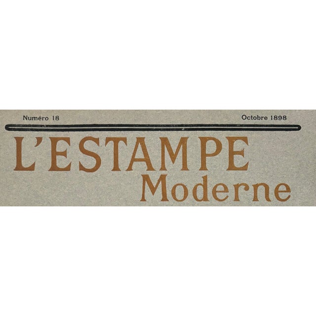 Alphonse Mucha, Cover for l'Estampe Moderne, October 1898, Lithograph For Sale - Image 6 of 9