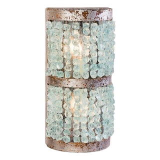 Crystal Half Round Sconce by Lowcountry Originals For Sale