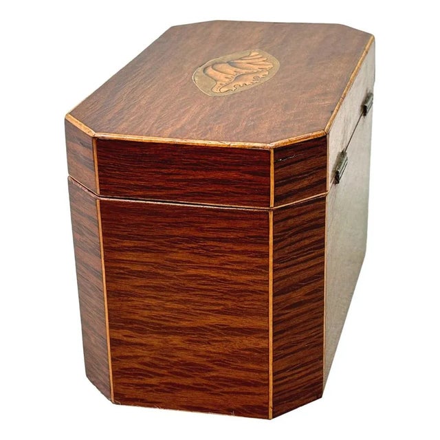 Georgian Octagonal Partridgewood Tea Caddy, 1780 For Sale - Image 4 of 11