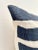 Textile Square Blue and White Stripes Toss Pillow For Sale - Image 7 of 12