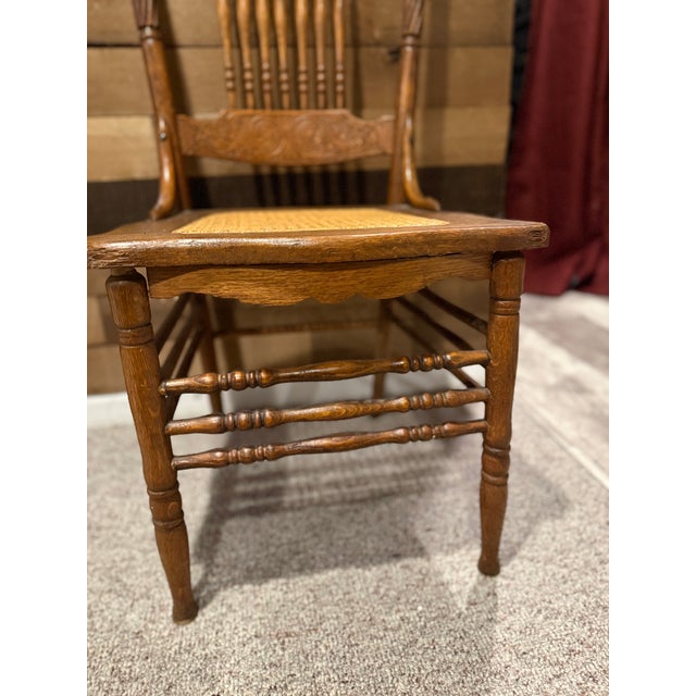 Brown Set of Six Late 19th Century American Renaissance Revival Carved Oak Dining Chairs, Circa 1885–1900 For Sale - Image 8 of 11
