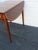 Wellington Hall Mahogany Inlay Drop Leaf Mahogany Side End Tables a Pair 6567 For Sale - Image 11 of 17