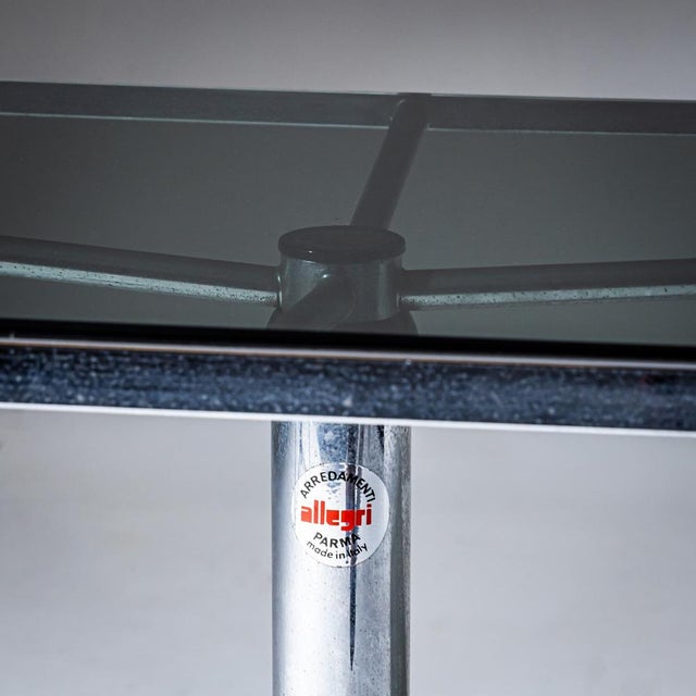 Glass Table by Allegri Parma, Italy, 1960s For Sale - Image 4 of 9