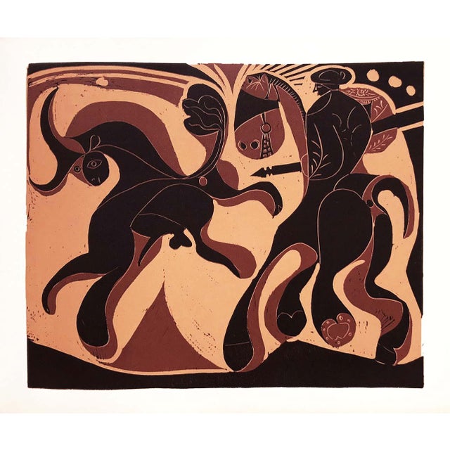 Artist: Pablo Picasso Country: Spain Title: Apres la Pique Medium: Multichrome – 7 Marks: Not signed, not numbered Paper...