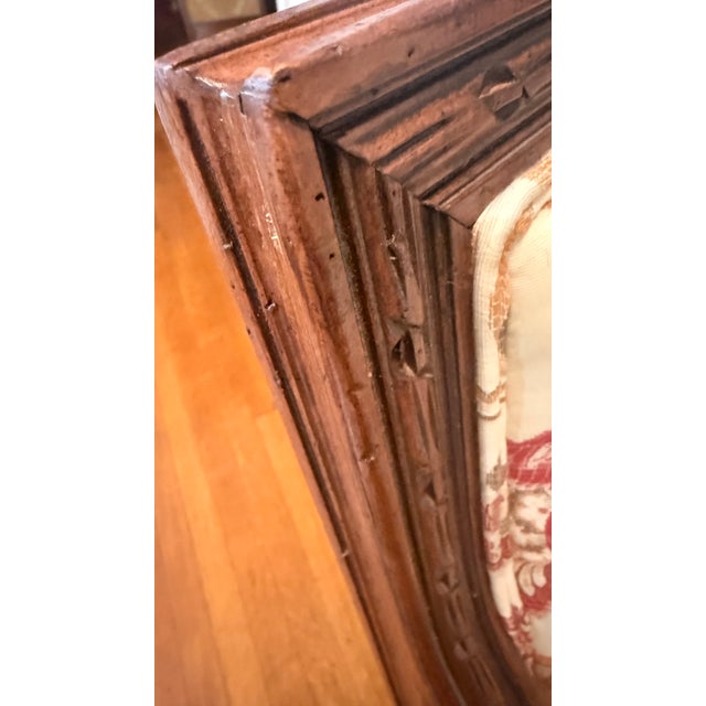 Ethan Allen Neoclassical Style Bergere Lounge Chair With Floral Upholstery For Sale - Image 10 of 17