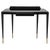Mid-Century Brass, Wood and Glass Console in the style of Gio Ponti, 1950s For Sale
