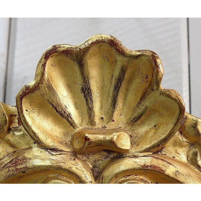 Wood Small Antique Louis XVI Style Gilded Wood Mirror For Sale - Image 7 of 18