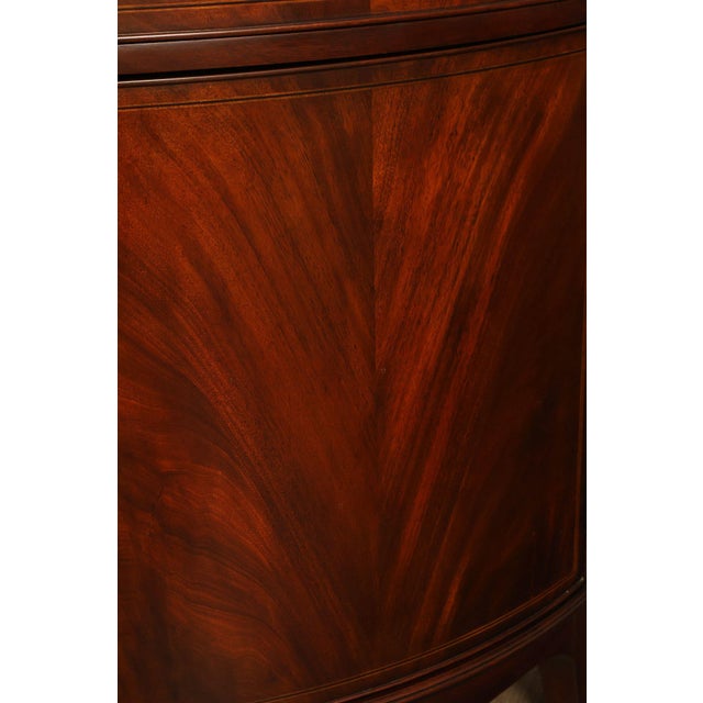 Henkel Harris Georgian Style Mahogany Demilune Console For Sale - Image 11 of 18