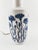 Mid-Century Modern Danish White and Blue Ceramic Table Lamp from Royal Copenhagen, 1970s, in Very Good conditions....