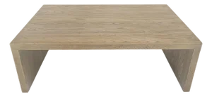 Large 40x60 Rectangle Cerused White Wash Solid Oak Dovetailed Coffee Table