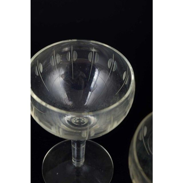 Kirsten Piil Sherry Wine Glasses by Per Lütken for Holmegaard, 1950s, Set of 6 For Sale - Image 4 of 5