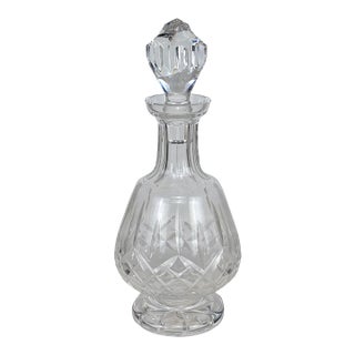Antique 12" Victorian Crystal Liquor Decanter W/ Stopper For Sale