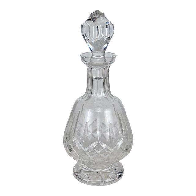 Antique 12" Victorian Crystal Liquor Decanter W/ Stopper For Sale