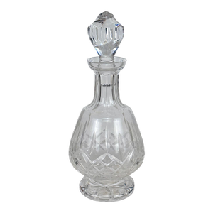 Antique 12" Victorian Crystal Liquor Decanter W/ Stopper