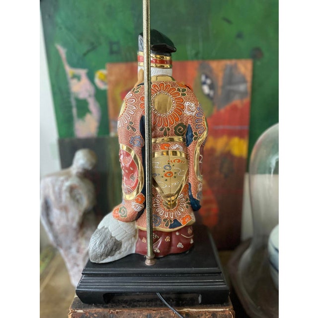 Vintage Chinese Lamp of Elderly Scholar and Goose For Sale In Chicago - Image 6 of 9