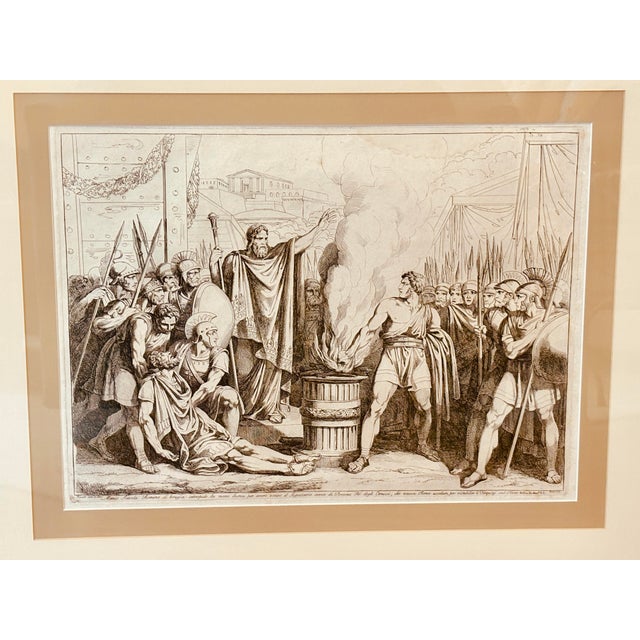 Set of Four, Original Etchings of Roman History, 1817 For Sale - Image 4 of 10