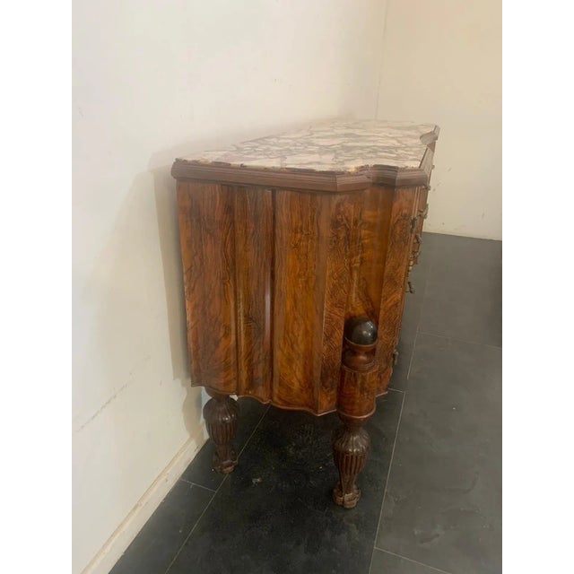 Art Deco Rosewood & Pietra Medicea Marble Sideboard, 1930s For Sale - Image 6 of 14