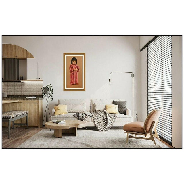 Message us to inquire about custom framing options! (Included for free with every purchase) The artwork here, "Dress Up",...
