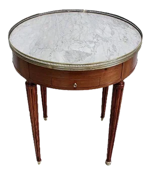 Bouillotte Table in Mahogany in the Style of Louis XVI, Early 20th Century