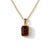 925 Sterling Silver Garnet Pendant, Bezel Setting Gemstone Handmade Pendant For Sale