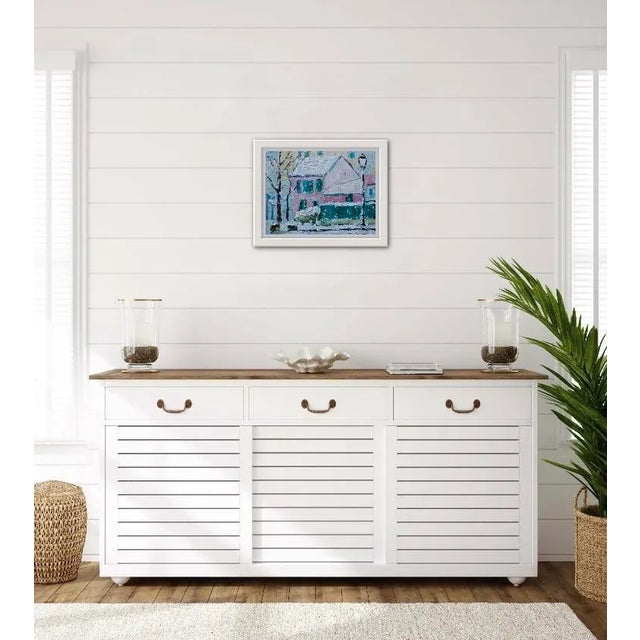 Contemporary Winterscapes — Modern Impressionist Snowscape (Original Oil Painting) For Sale - Image 3 of 6