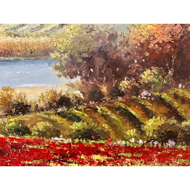 C. Giliano Grand-Scale Italian Countryside Oil Paintings – Pair For Sale - Image 14 of 18