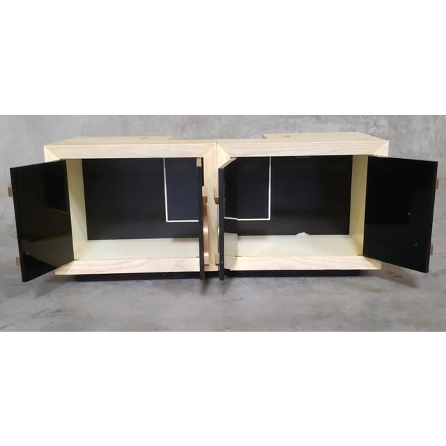 Wood Maximilian for Karp Furniture Co. Headboard With Stands For Sale - Image 7 of 10