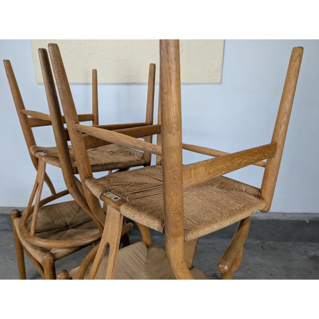 Set of 4 Mid Century “Wishbone” Chairs by Hans J. Wegner for Carl Hansen, C1970 For Sale - Image 12 of 18