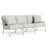 Brown Jordan Venetian Sofa, Dove frame with Fusion Dove fabric For Sale - Image 12 of 12