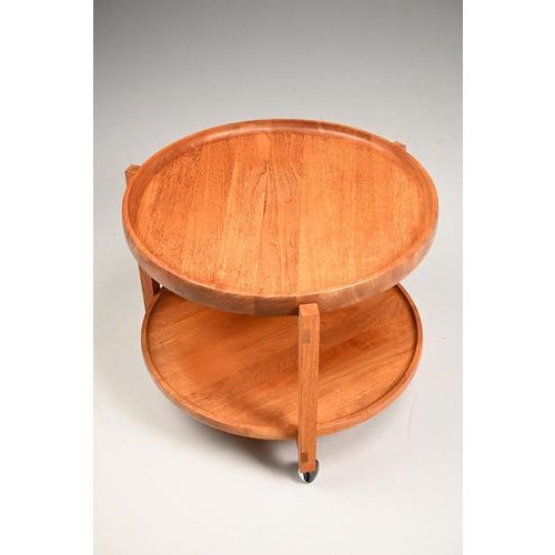 Brown Vintage Oak Serving Trolley For Sale - Image 8 of 10