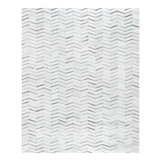 Galaxy Cowhide Silver Area Rug, 10' 0'' X 14' 0'' For Sale