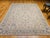 Vintage Turkish Oushak Room Size Rug, Hand-Knotted Wool, Ivory, Blue, 8' x 10' For Sale - Image 4 of 16