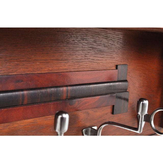 Art Deco Coat Rack in Oak, 1930s For Sale - Image 6 of 11