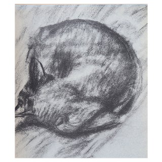 Théophile Alexandre Steinlen, The Sleeping Cat, 1933, Lithograph For Sale