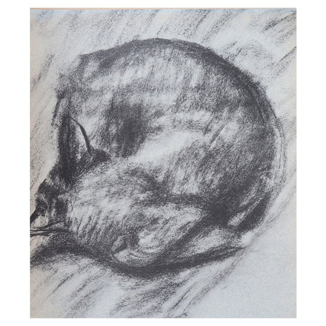 Théophile Alexandre Steinlen, The Sleeping Cat, 1933, Lithograph For Sale
