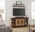 Greenview Multi-Color Sliding Door Tv Stand - 70" For Sale - Image 4 of 7