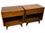 Mid-Century Modern 1990s Pair of Lane Mid Century Modern Nightstands / End Tables With Drawer and Open Shelf For Sale - Image 3 of 9