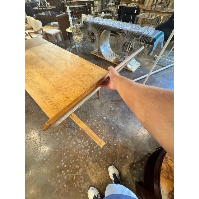 Mid 20th Century Danish Mid Century Oak Dining Table For Sale - Image 5 of 12