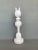 Cat King marble sculpture by Tom Von Kaenel Dimensions: D15 x H53 cm Materials: Marble Tom von Kaenel, sculptor and...