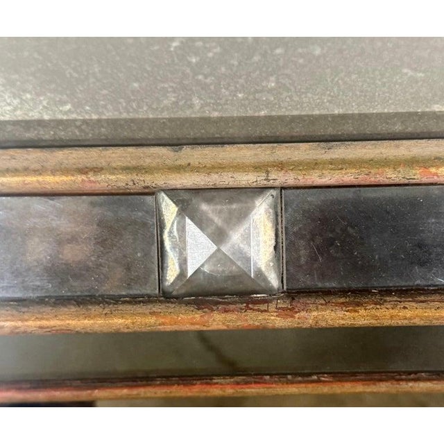 Mid 20th Century Hollywood Regency Mirrored Coffee Table With Carved Wood and Twisted For Sale - Image 5 of 12