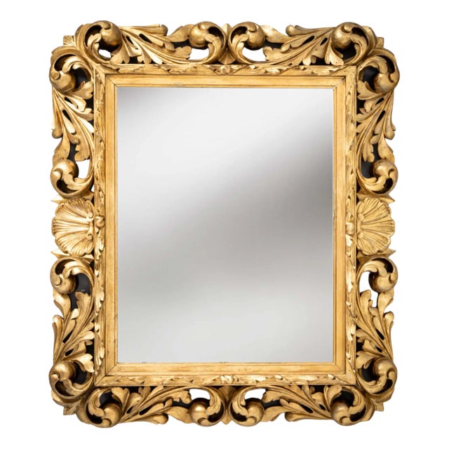 Renaissance Style Giltwood Florentine Mirror, 19th Century For Sale