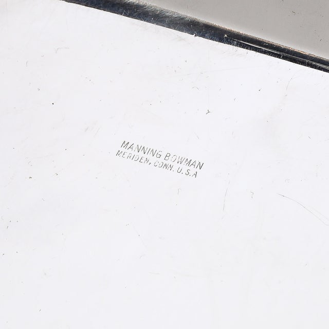 Art Deco Chrome Folding Tray With Triangular Walnut Handle For Sale - Image 12 of 12