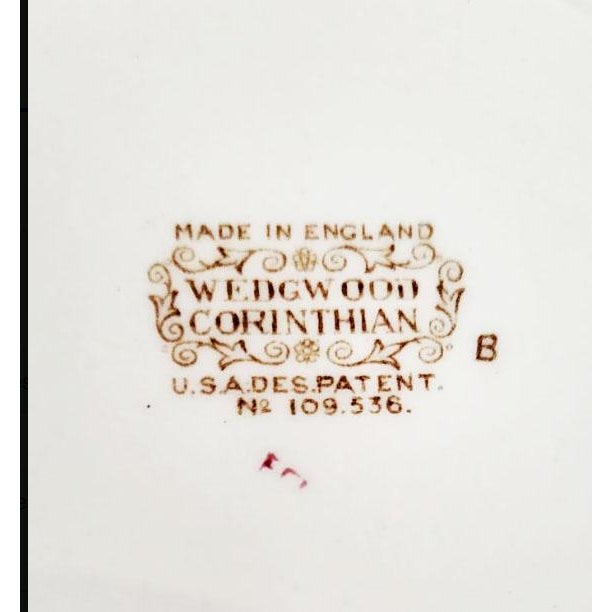 English Wedgwood China Corinthian Hampton Court Salad Plates - Set of 2 For Sale - Image 3 of 4
