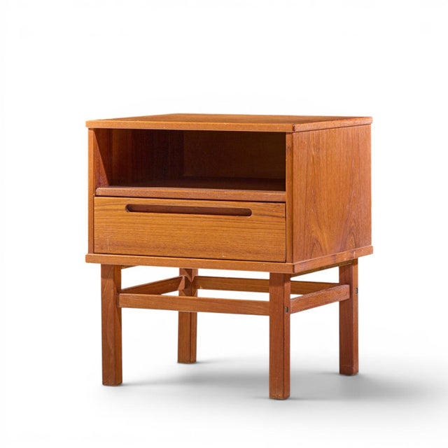 Brown Nils Jonsson for Tørring Møbelfabrik Mid Century Danish Teak Nightstands - Pair For Sale - Image 8 of 12