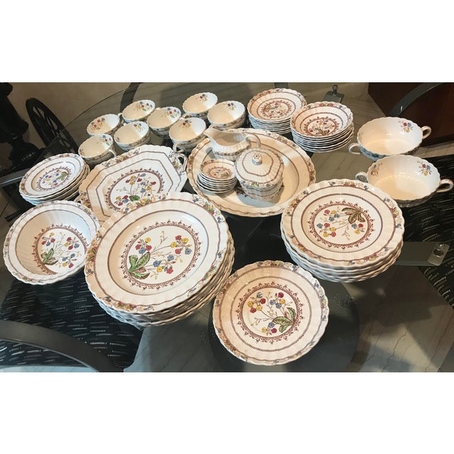 1940s Vintage Copeland Spode Cowslip China Set 63 Pieces Chairish