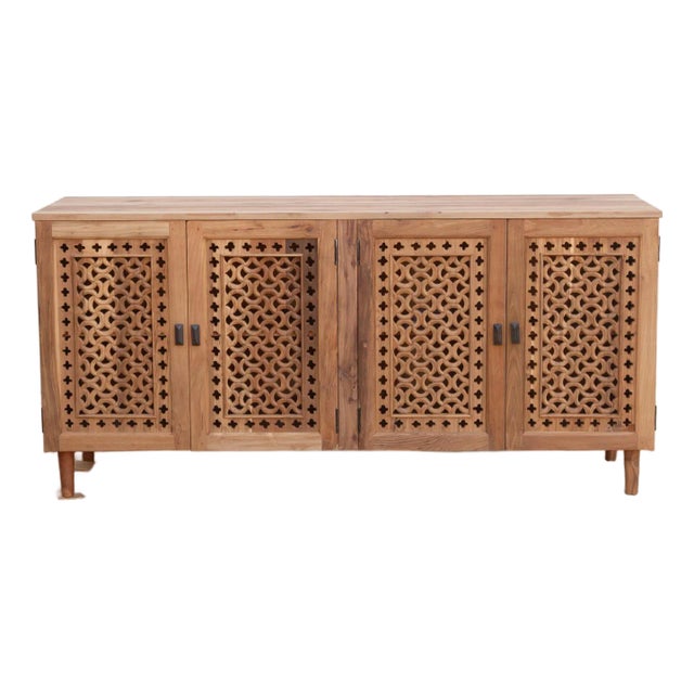 72" Long Haveli Jali Sideboard For Sale