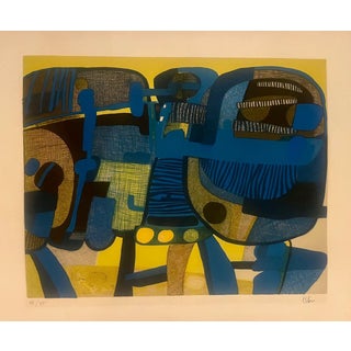 Maurice Estève, Two Thieves, 1969, Lithograph For Sale